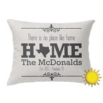Home State Outdoor Throw Pillow (Rectangular) (Personalized)