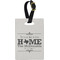 Home State Plastic Luggage Tag - Rectangular w/ Name or Text