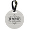 Home State Plastic Luggage Tag - Round (Personalized)