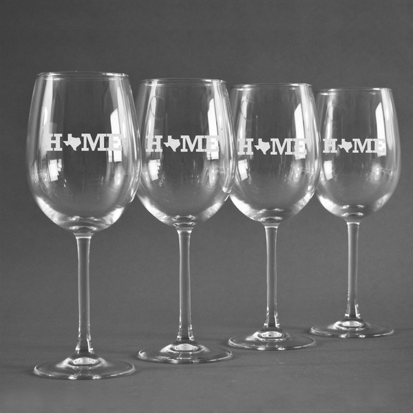 Home State Personalized Wine Glasses (Set of 4)