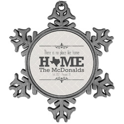 Home State Vintage Snowflake Ornament (Personalized)