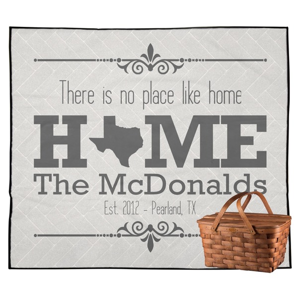 Custom Home State Outdoor Picnic Blanket (Personalized)