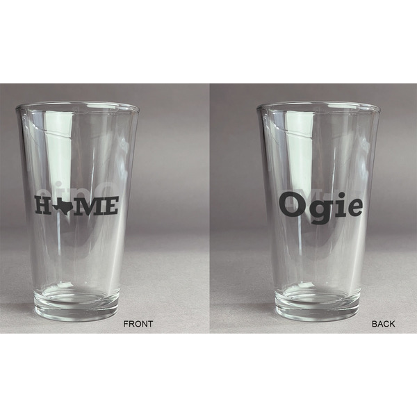 Home State Pint Glass - Two Content - Approval