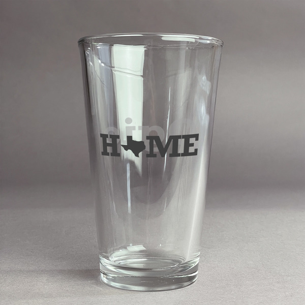 Custom Home State Pint Glass - Full Color Logo (Personalized)