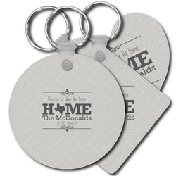 Home State Plastic Keychain (Personalized)