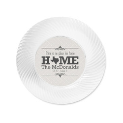 Home State Plastic Party Appetizer & Dessert Plates - 6" (Personalized)