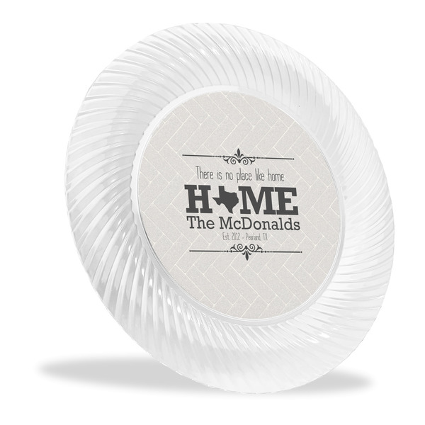 Custom Home State Plastic Party Dinner Plates - 10" (Personalized)