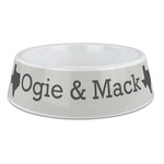 Home State Plastic Dog Bowl - Large (Personalized)