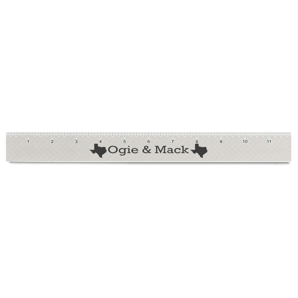 Home State Plastic Ruler - 12" - FRONT