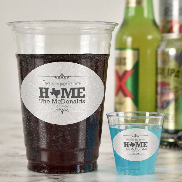 Home State Plastic Shot Glasses - In Context
