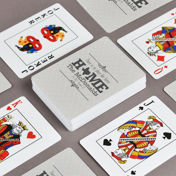 Home State Playing Cards - Front & Back View