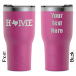 Home State RTIC Tumbler - Magenta - Laser Engraved - Double-Sided (Personalized)