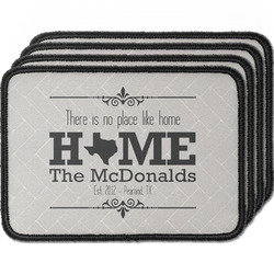 Home State Iron On Rectangle Patches - Set of 4 w/ Name or Text