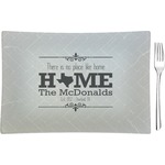 Home State Rectangular Glass Appetizer / Dessert Plate - Single or Set (Personalized)