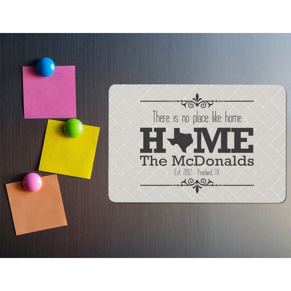 Home State Rectangular Fridge Magnet - LIFESTYLE