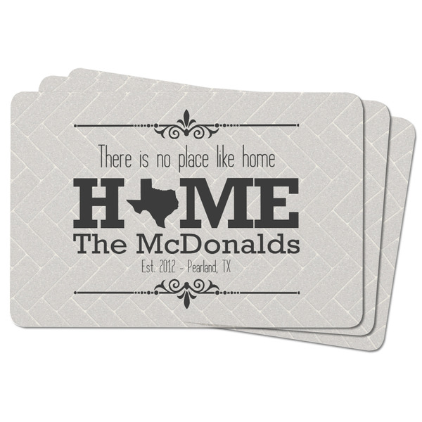 Home State Rectangular Fridge Magnet - THREE