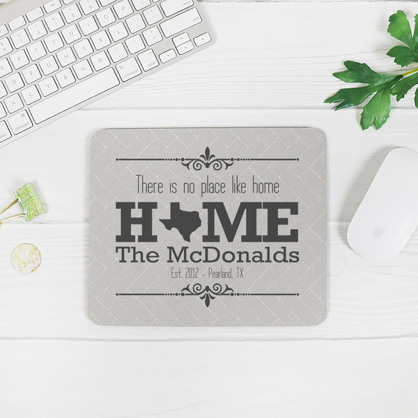 Home State Rectangular Mouse Pad - LIFESTYLE 2