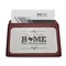 Home State Red Mahogany Business Card Holder - Straight