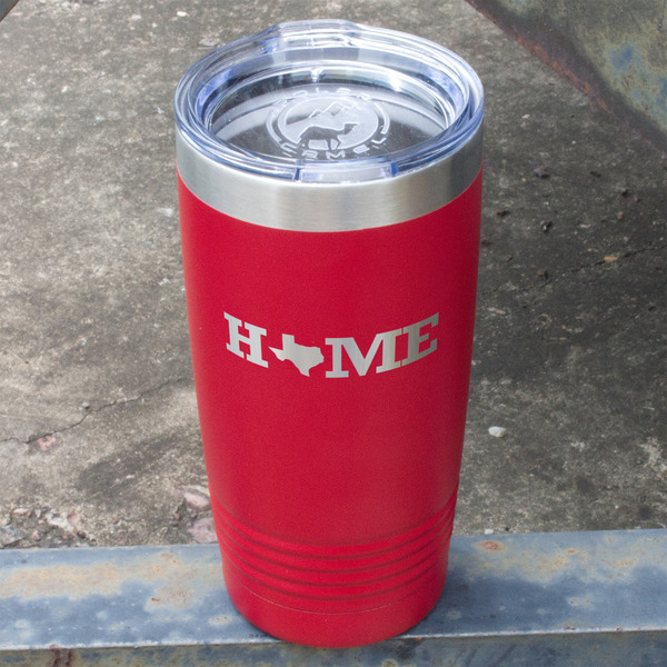 Home State Red Polar Camel Tumbler - 20oz - Angled