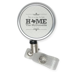 Home State Retractable Badge Reel (Personalized)