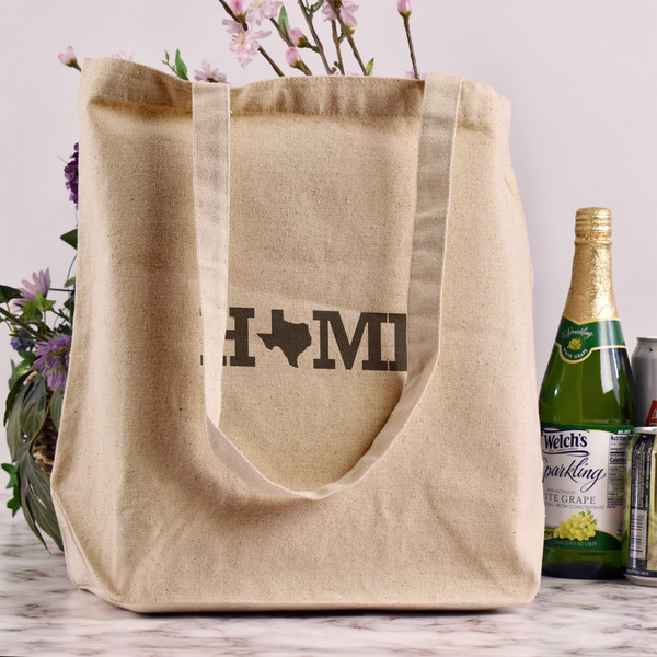 Home State Reusable Cotton Grocery Bag - In Context
