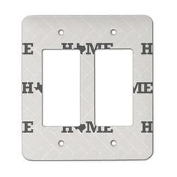 Home State Rocker Style Light Switch Cover - Two Switch