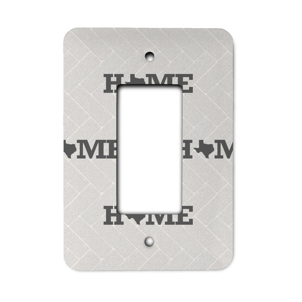 Custom Home State Rocker Style Light Switch Cover - Single Switch