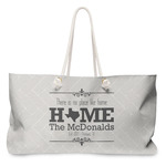 Home State Large Tote Bag with Rope Handles (Personalized)