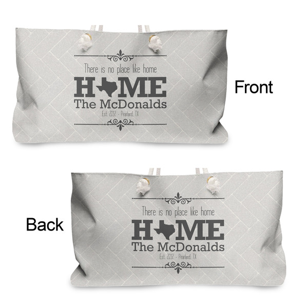 Home State Large Rope Tote - From & Back View