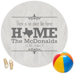Home State Round Beach Towel (Personalized)