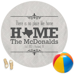 Home State Round Beach Towel (Personalized)