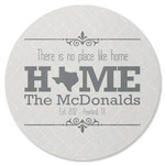 Home State Round Rubber Backed Coaster (Personalized)