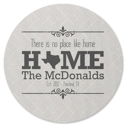 Home State Round Rubber Backed Coaster (Personalized)