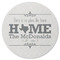 Home State Round Rubber Backed Coaster (Personalized)