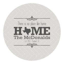 Home State Round Decal (Personalized)