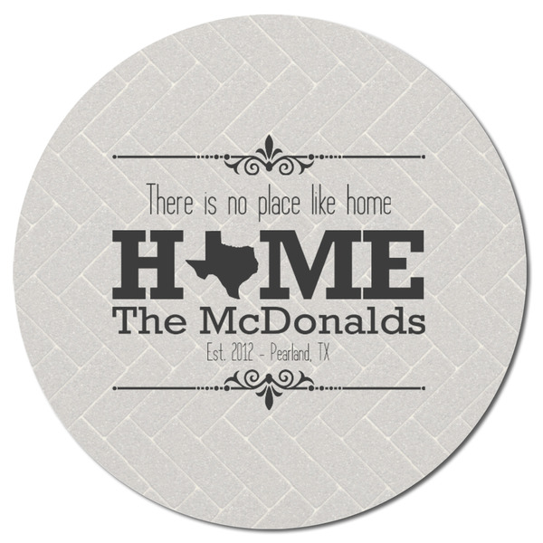 Home State Round Fridge Magnet - FRONT