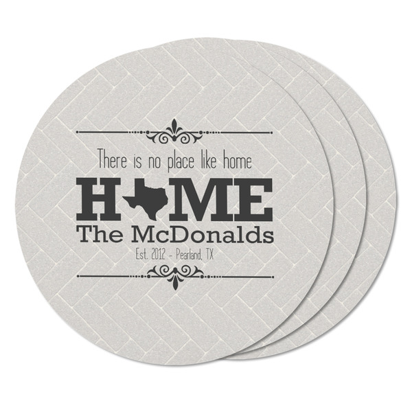 Home State Round Fridge Magnet - THREE