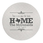 Home State 5' Round Indoor Area Rug (Personalized)