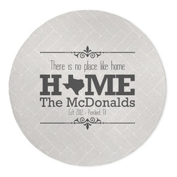 Home State 5' Round Indoor Area Rug (Personalized)