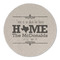 Home State Round Linen Placemats - FRONT (Single Sided)