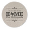 Home State Round Linen Placemat (Personalized)