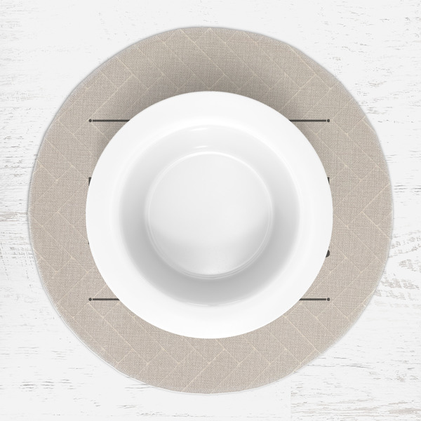 Home State Round Linen Placemats - LIFESTYLE (single)