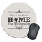 Home State Round Mouse Pad