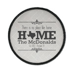 Home State Iron On Round Patch w/ Name or Text