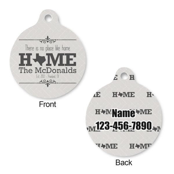 Home State Round Pet ID Tag - Large - Approval