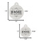 Home State Round Pet ID Tag - Large - Comparison Scale