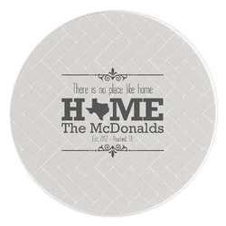 Home State Round Stone Trivet (Personalized)