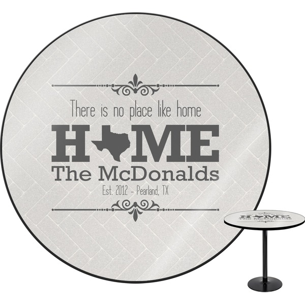 Custom Home State Round Table - 30" (Personalized)