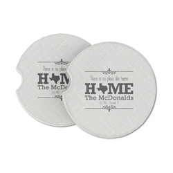 Home State Sandstone Car Coasters - Set of 2 (Personalized)