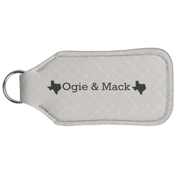 Home State Sanitizer Holder Keychain - Large (Back)